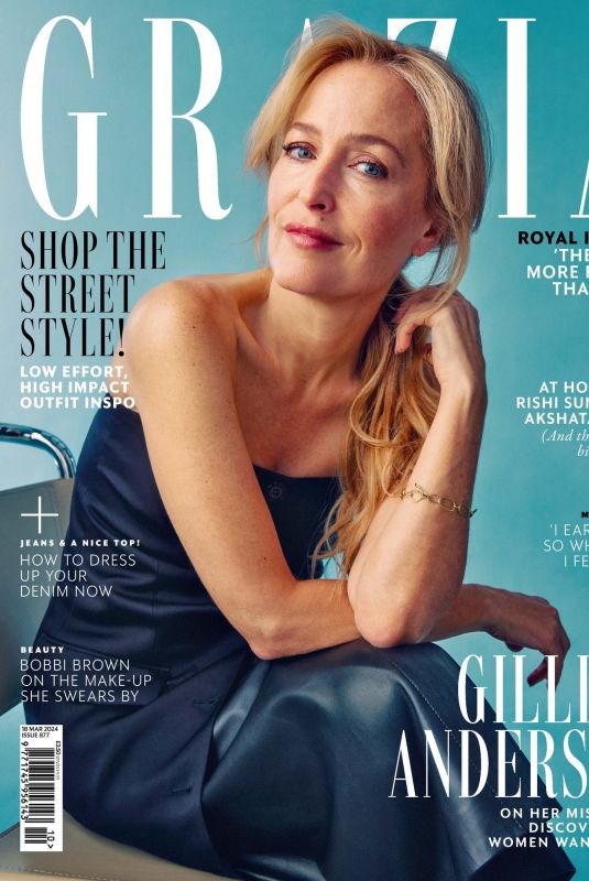 GILLIAN ANDERSON in Grazia UK, March 2024