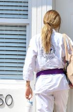 GISELE BUNDCHEN in a White Jiu-Jitsu Outfit Out in Miami 03/09/2024