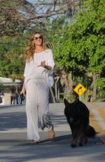 GISELE BUNDCHEN Out with Her Dog in Miami Beach 03/17/2024