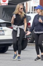 GWYNETH PALTROW Out for Coffee with Childhood Bestie Mary Wigmore 03/14/2024