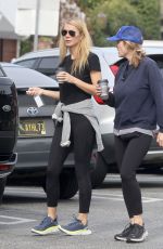 GWYNETH PALTROW Out for Coffee with Childhood Bestie Mary Wigmore 03/14/2024