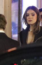 HAILEE STEINFELD Leaves Vanity Fair Oscar Party in Beverly Hills 03/10/2024