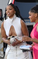 HALLE and CHLOE BAILEY Arrives at 2024 ESSENCE Black Women In Hollywood Awards Ceremony 03/07/2024