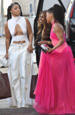HALLE and CHLOE BAILEY Arrives at 2024 ESSENCE Black Women In Hollywood Awards Ceremony 03/07/2024