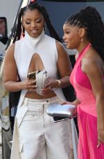 HALLE and CHLOE BAILEY Arrives at 2024 ESSENCE Black Women In Hollywood Awards Ceremony 03/07/2024