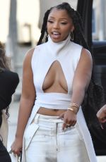 HALLE and CHLOE BAILEY Arrives at 2024 ESSENCE Black Women In Hollywood Awards Ceremony 03/07/2024