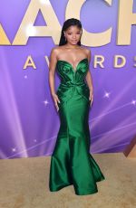 HALLE BAILEY at 55th NAACP Image Awards in Los Angeles 03/16/2024