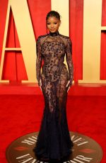 HALLE BAILEY at Vanity Fair Oscar Party in Beverly Hills 03/10/2024