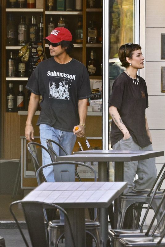 HALSEY and Avan Jogia Leaves The Oaks Gourmet in Los Feliz 03/27/2024