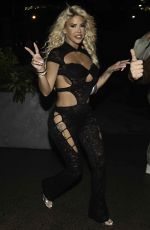 HANNAH ELIZABETH Arrives at Boohoo Launch at Fenix in Manchester 03/27/2024