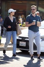 HAYLEY ERBERT and Derek Hough Out for Lunch at Erewhon in Studio City 03/11/2024