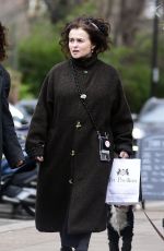 HELENA BONHAM CARTER Out Walking Her Dogs in London 03/05/2024