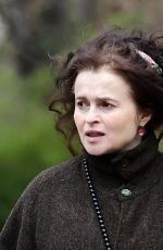 HELENA BONHAM CARTER Out Walking Her Dogs in London 03/05/2024