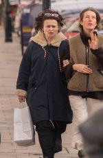 HELENA BONHAM CARTER Out with a Friend in Primrose Hill 03/14/2024