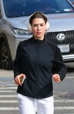 HILARIA BALDWIN Out JOgging in New York 03/19/2024