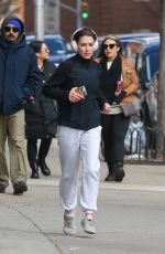 HILARIA BALDWIN Out JOgging in New York 03/19/2024