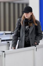 HUNTER SCHAFER Arrives at JFK Airport in New York 02/29/2024