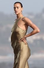 IRINA SHAYK at a Photoshoot on the Beach in Malibu 03/14/2024