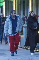 JACKIE and Adam SANDLER Out in London 03/27/2024