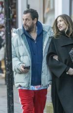 JACKIE and Adam SANDLER Out in London 03/27/2024
