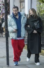 JACKIE and Adam SANDLER Out in London 03/27/2024