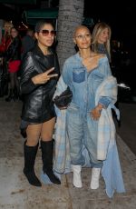 JADA PINKETT SMITH and TONI BRAXTON Out for Dinner at Cipriani