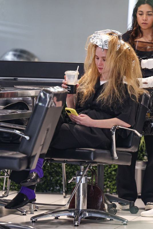 JENNIFER LAWRENCE at a Hair Salon in Los Angeles 03/08/2024