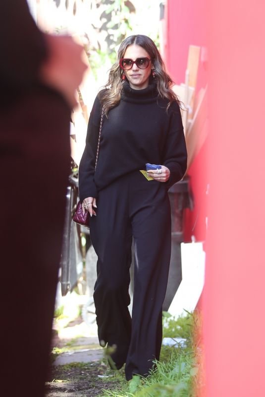 JESSICA ALBA Out for Lunch with Friends in West Hollywood 03/05/2024