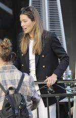 JESSICA BIEL Out for Lunch with Her Family at La Piazza in Los Angeles 03/27/2024