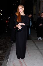 JESSICA CHASTAIN Night Out in New York 02/10/2024