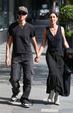JESSICA ORIGLIASSO and Alex Smith Arrives at Bills Double Bay in Sydney 03/24/2024