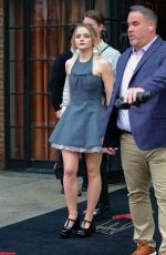 JOEY KING Leaves Her Hotel for We Were the Lucky Ones Premiere in New York 03/27/2024