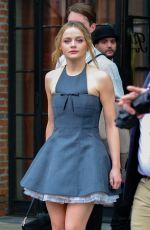 JOEY KING Leaves Her Hotel for We Were the Lucky Ones Premiere in New York 03/27/2024
