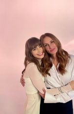 JULIA ROBERTS and LILY COLLINS for Lancome 2024