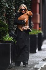 JULIANNE HOUGH Out with Her Dog for Brunch in New York 03/23/2024