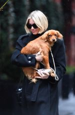 JULIANNE HOUGH Out with Her Dog for Brunch in New York 03/23/2024