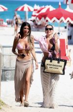 KARINA JELINEK and FLORENCIA Out at a Beach in Miami 03/12/2024