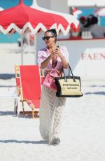 KARINA JELINEK and FLORENCIA Out at a Beach in Miami 03/12/2024