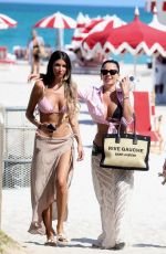 KARINA JELINEK and FLORENCIA Out at a Beach in Miami 03/12/2024