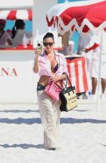 KARINA JELINEK and FLORENCIA Out at a Beach in Miami 03/12/2024