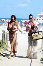 KARINA JELINEK and FLORENCIA Out at a Beach in Miami 03/12/2024