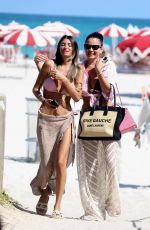 KARINA JELINEK and FLORENCIA Out at a Beach in Miami 03/12/2024
