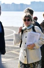 KATE CAPSHAW Arrives at a Heliport in New York 03/16/2024