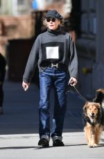 KATE CAPSHAW Out with Her Dog in New York 03/17/2024