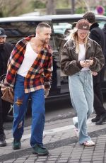 KATE CASSIDY Arrives at Hotel La Reserve in Paris 03/01/2024