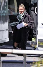 KATE HUDSON Arrives on the Set of Mindy Kaling