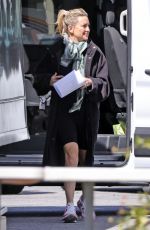 KATE HUDSON Arrives on the Set of Mindy Kaling