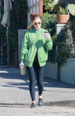 KATE MARA Out for Coffee to-go in Los Angeles 03/08/2024