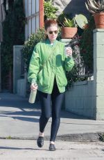 KATE MARA Out for Coffee to-go in Los Angeles 03/08/2024