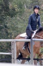 KATHERINE SCHWARZENEGGER at Morning Horseback Ride in Los Angeles 02/29/2024